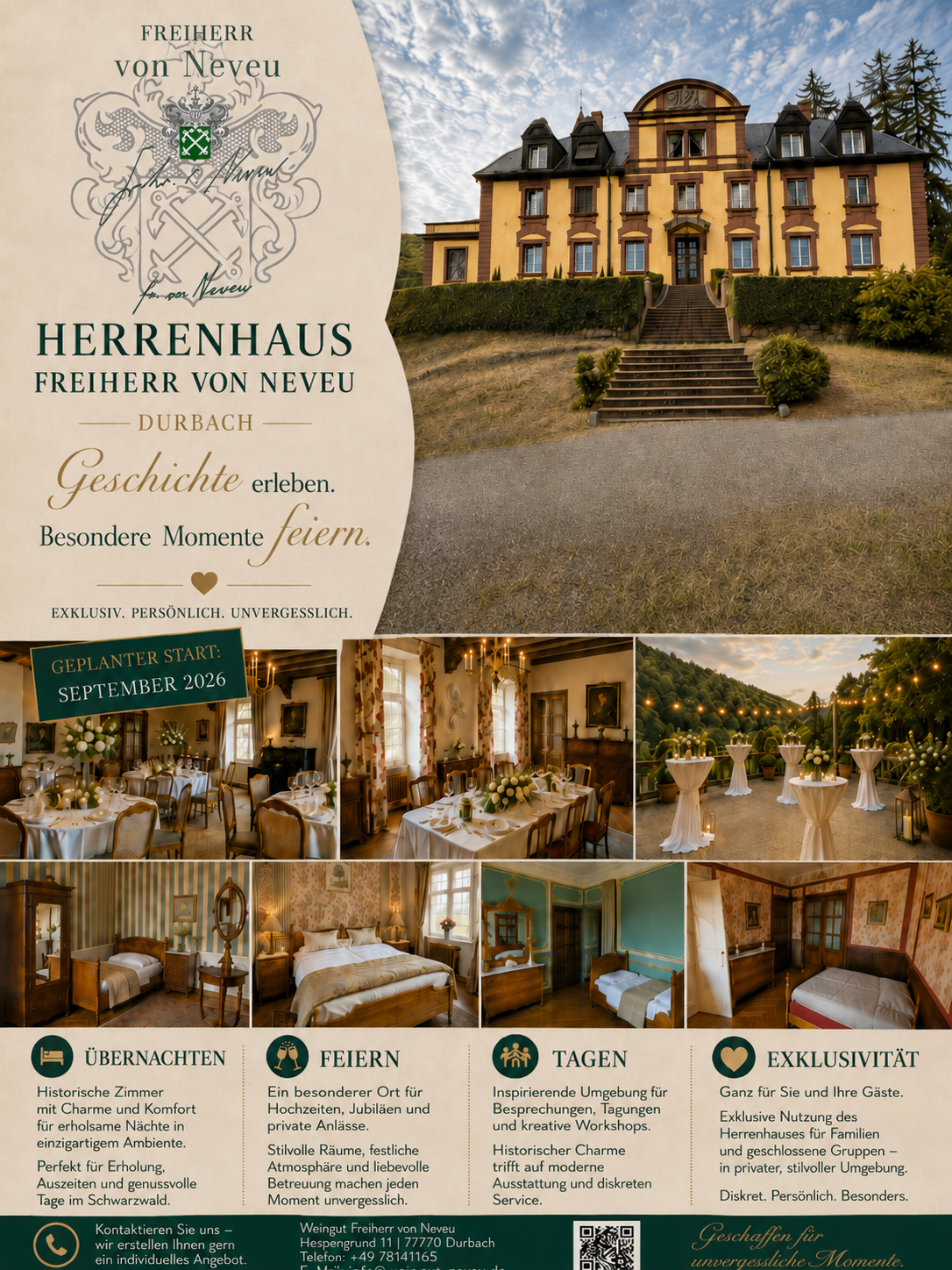 Flyer Herrenhaus Freiherr von Neveu